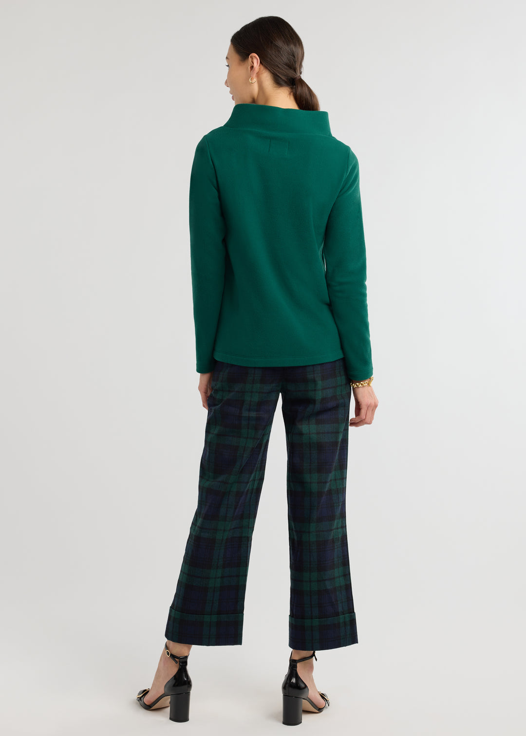 Greenpoint Boatneck in Vello Fleece (Emerald)