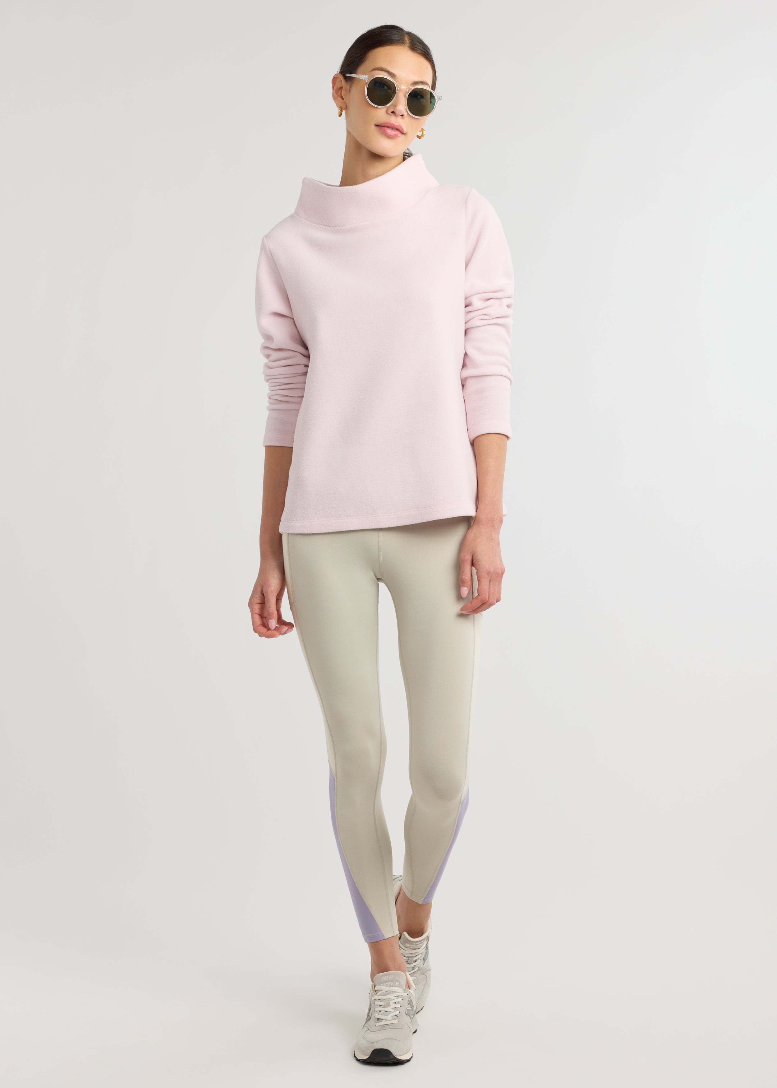 Greenpoint Boatneck in Vello Fleece (Lilac Snow) – Dudley Stephens