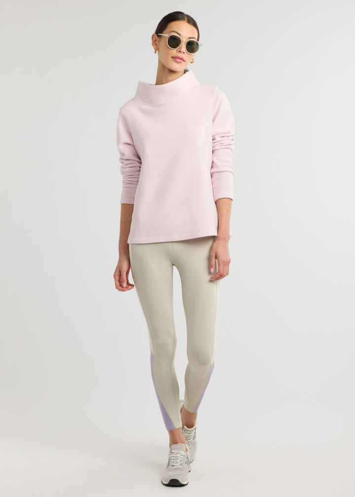 Greenpoint Boatneck in Vello Fleece (Lilac Snow)