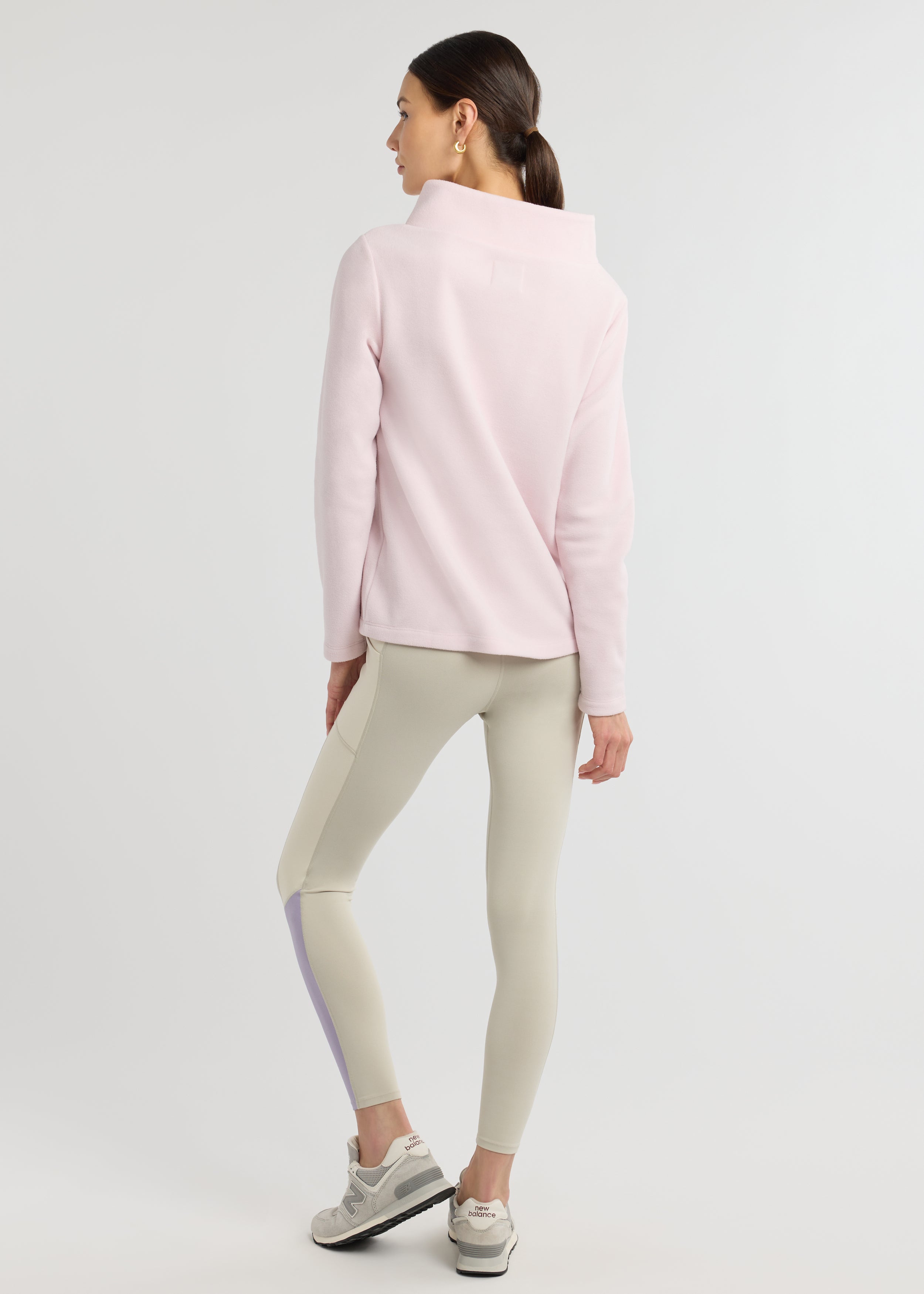 Greenpoint Boatneck in Vello Fleece (Lilac Snow) – Dudley Stephens
