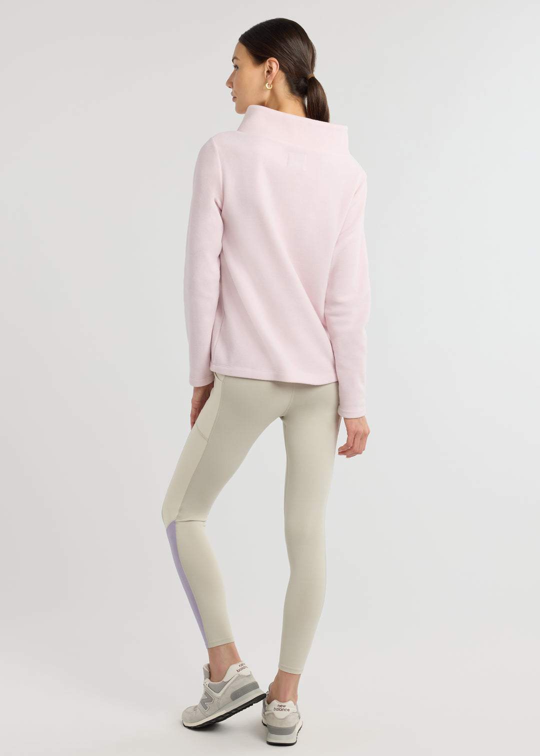 Greenpoint Boatneck in Vello Fleece (Lilac Snow)