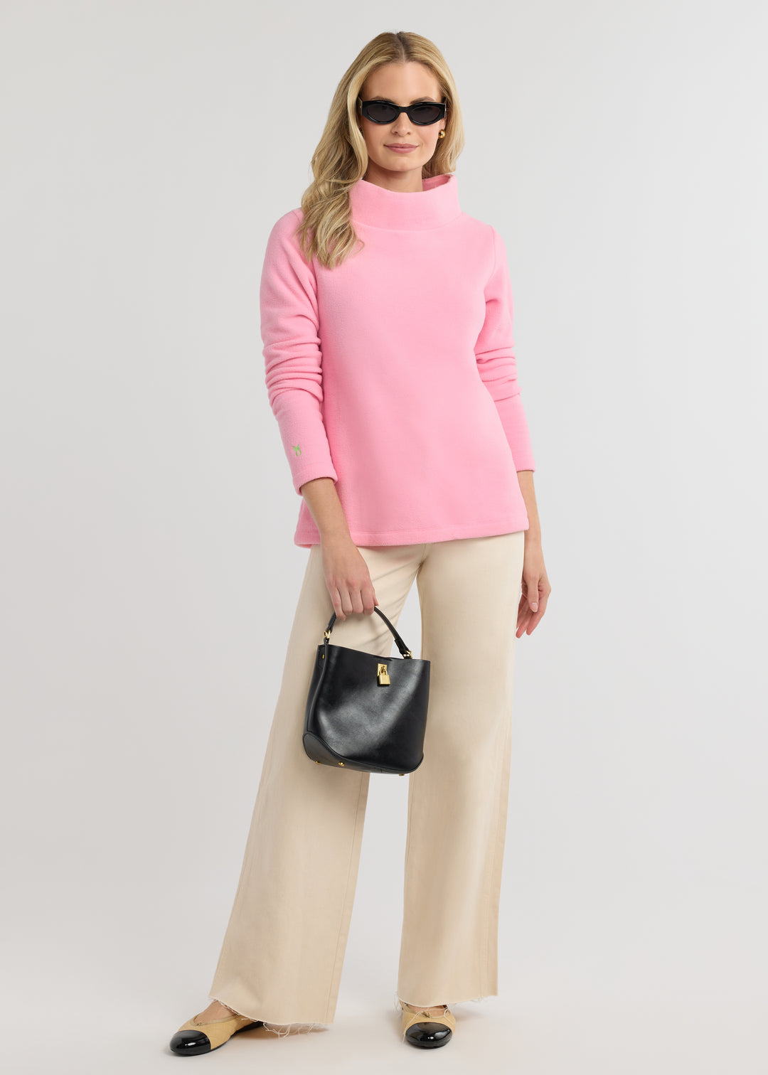 Greenpoint Boatneck in Vello Fleece (Prism Pink)