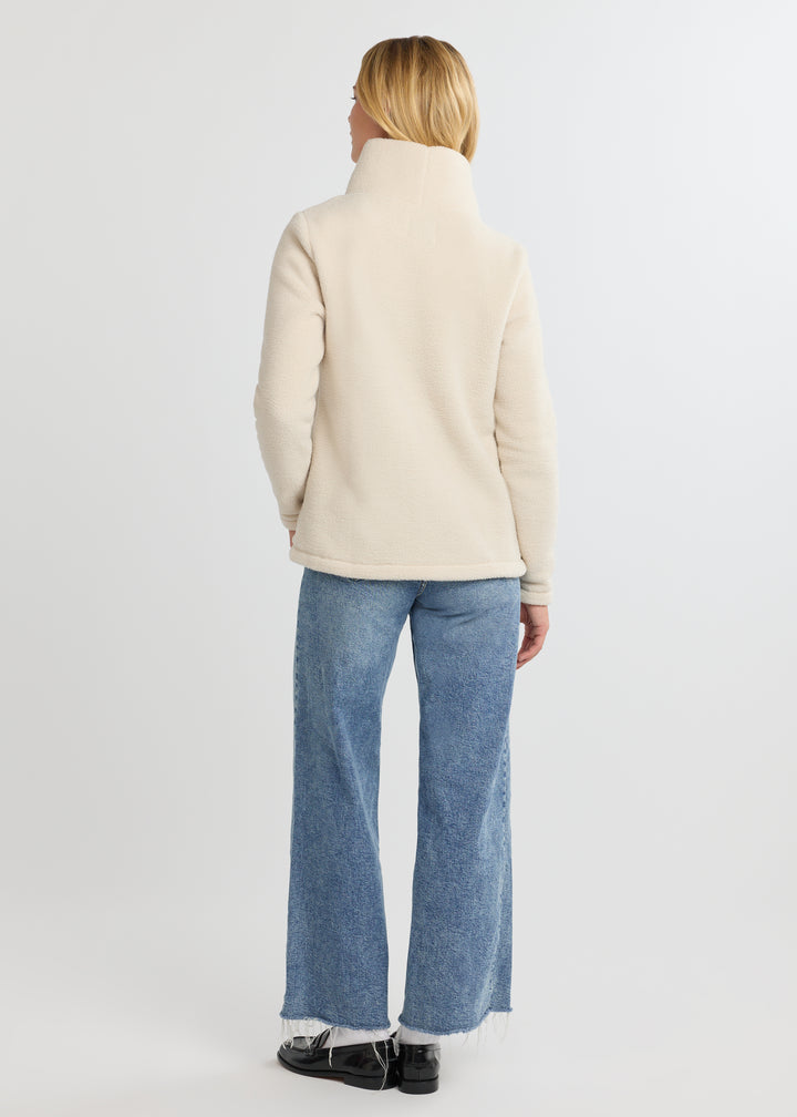 Greenpoint Turtleneck in Sherpa Fleece (Oatmeal)
