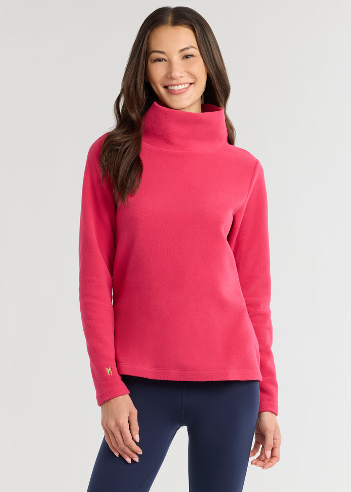 Greenpoint Turtleneck in Vello Fleece (Berry)