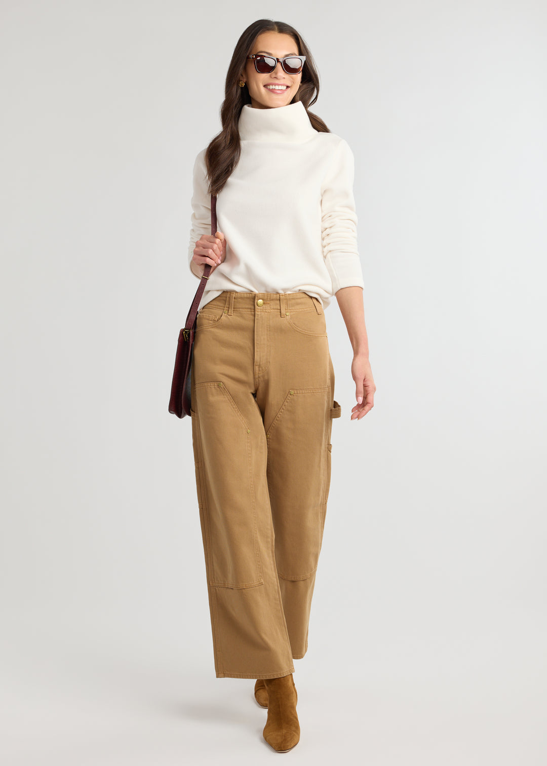 Greenpoint Turtleneck in Vello Fleece (Cream)