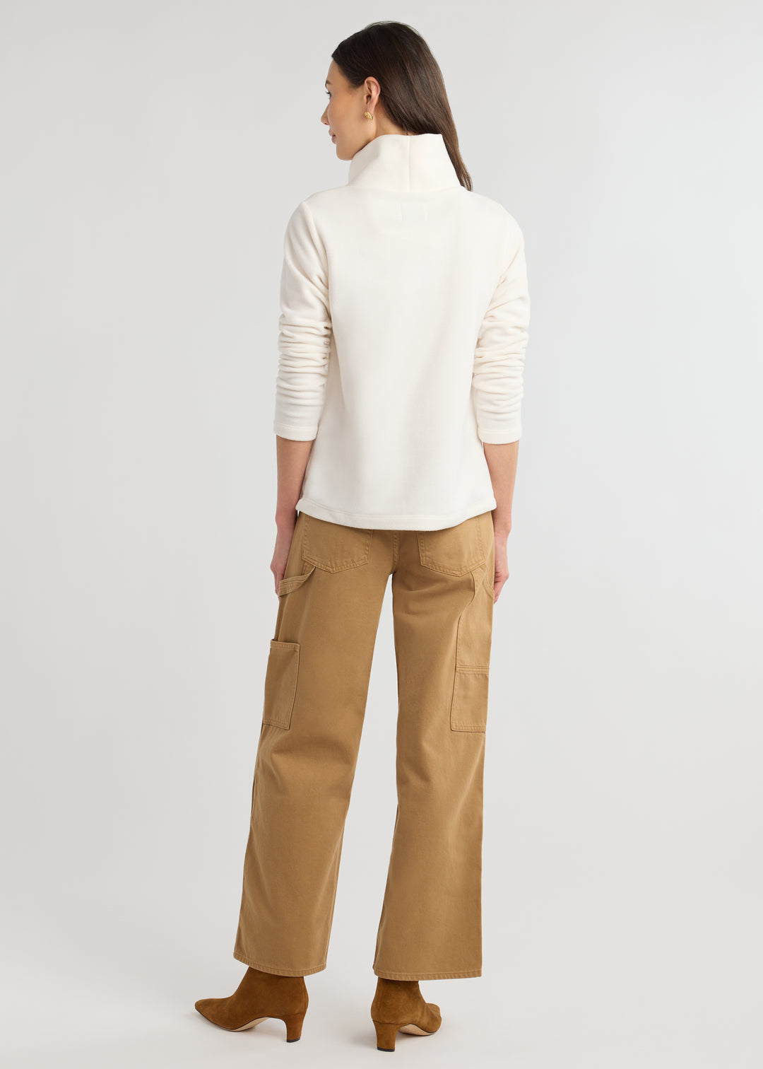 Greenpoint Turtleneck in Vello Fleece (Cream)