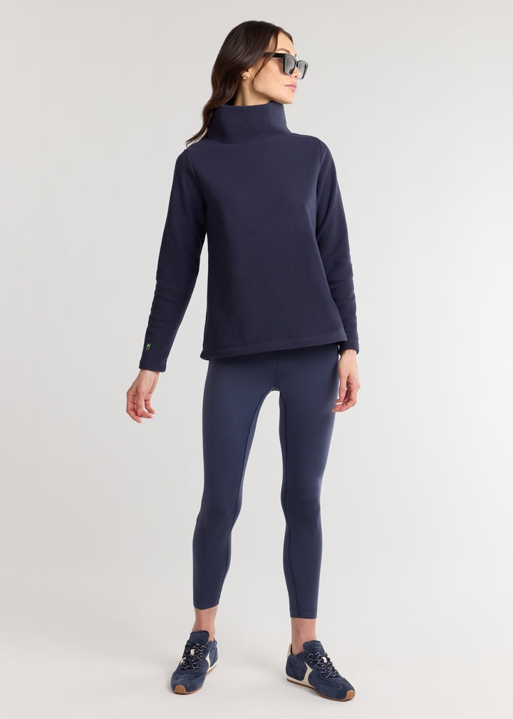 Greenpoint Turtleneck in Vello Fleece (Navy)