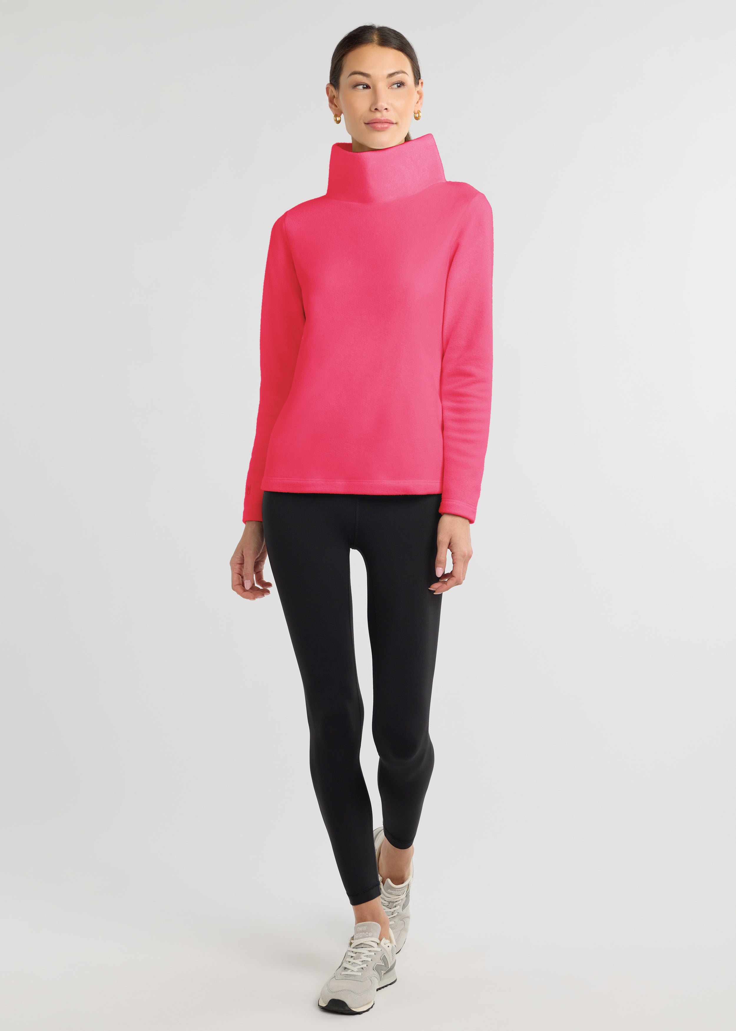 PLANTS PLUS マルチカラー タートルネック Greenpoint Turtleneck in Vello Fleece (Neon Pink) – Dudley Stephens