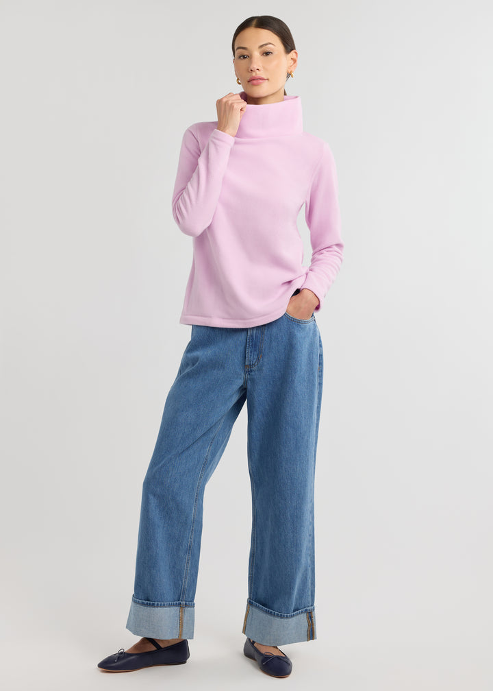 Greenpoint Turtleneck in Vello Fleece (Orchid Bouquet)