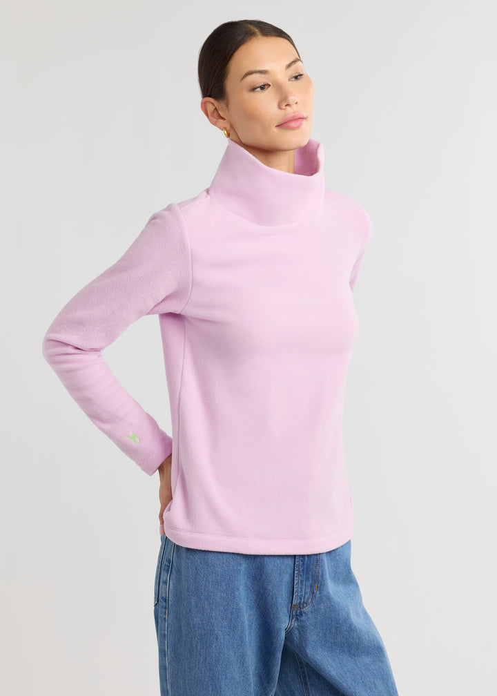 Greenpoint Turtleneck in Vello Fleece (Orchid Bouquet)