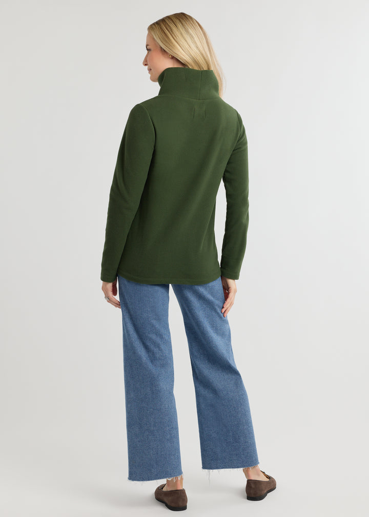 Greenpoint Turtleneck in Vello Fleece (Spruce)