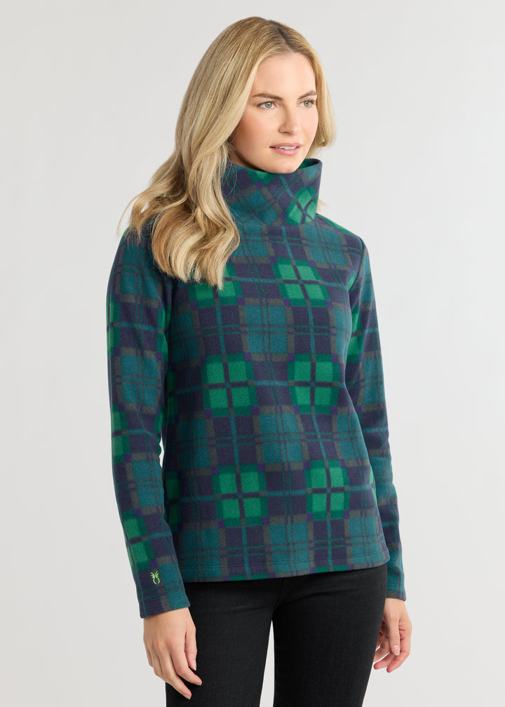 Greenpoint Turtleneck in Vello Fleece (Winter Tartan)