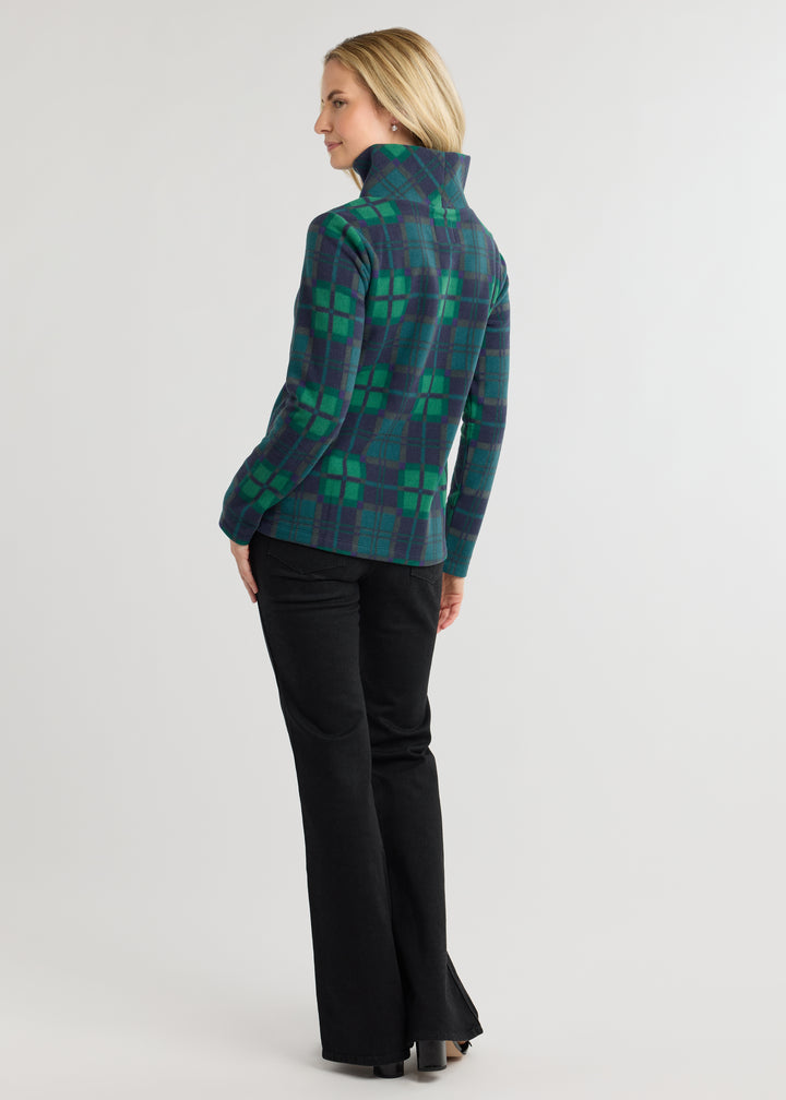 Greenpoint Turtleneck in Vello Fleece (Winter Tartan)