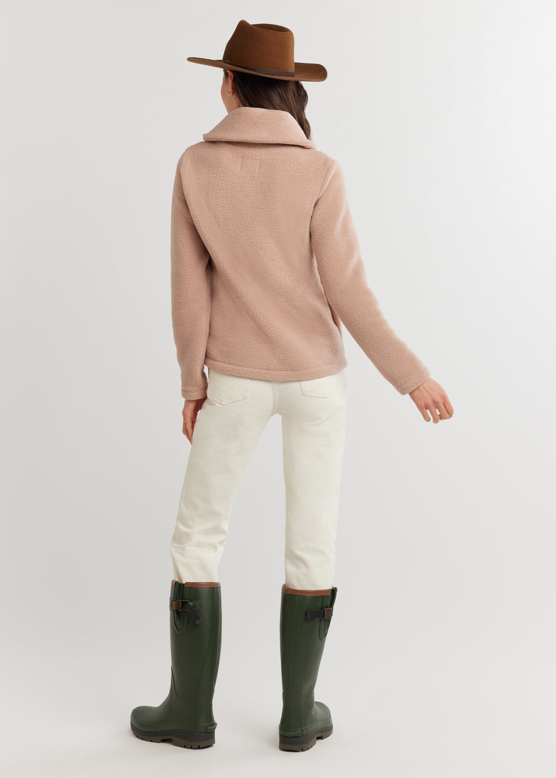 Griffith Pullover in Sherpa Fleece (Khaki)