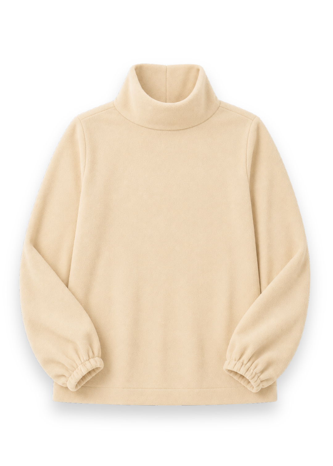 Grace Street Turtleneck in Vello Fleece (Hazelnut)