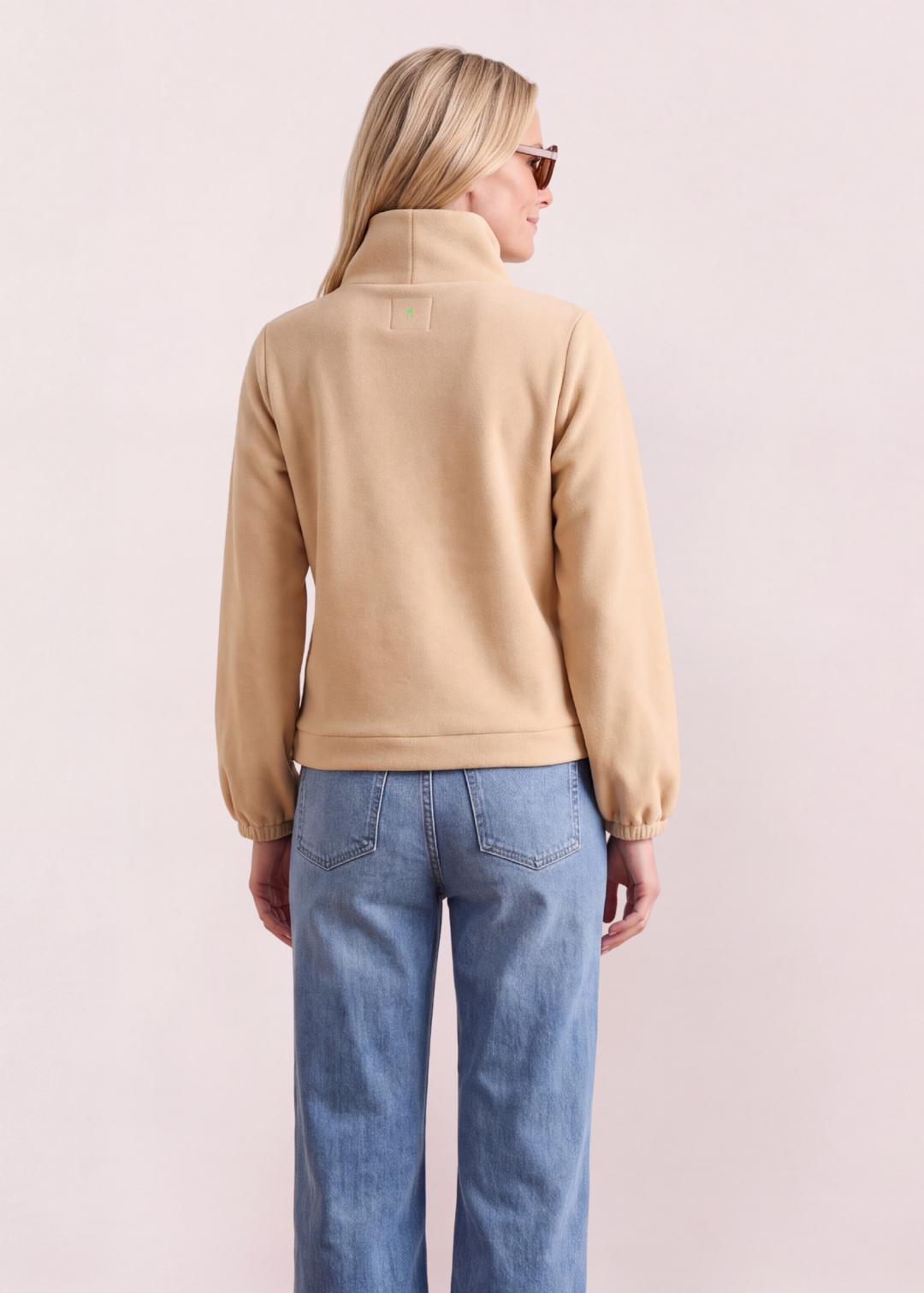 Grace Street Turtleneck in Vello Fleece (Hazelnut)