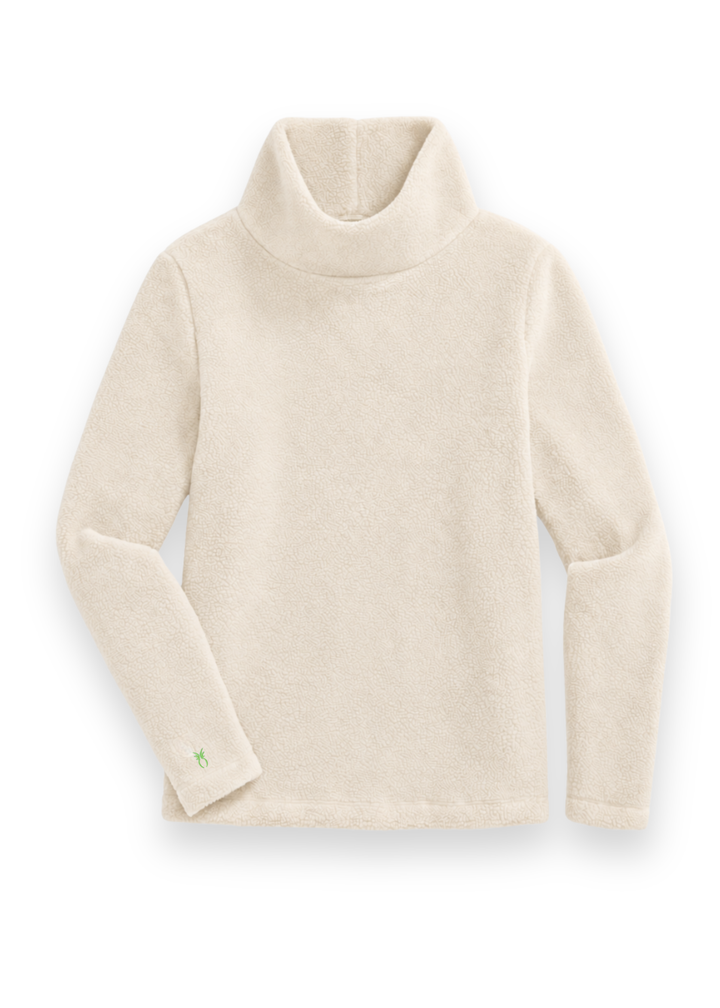 Greenpoint Turtleneck in Sherpa Fleece (Oatmeal)