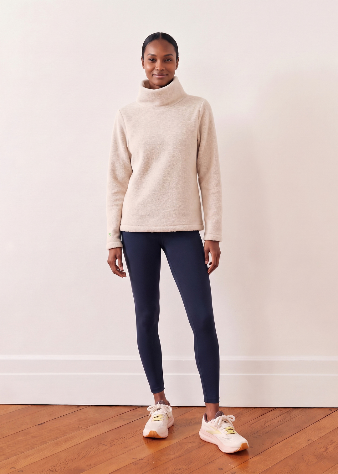 Greenpoint Turtleneck in Sherpa Fleece (Oatmeal)