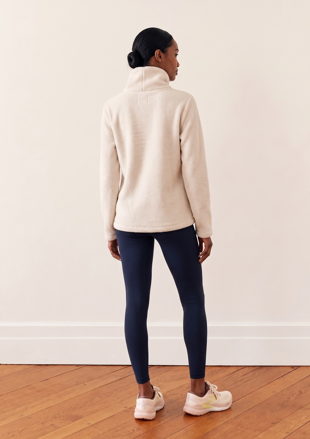 Greenpoint Turtleneck in Sherpa Fleece (Oatmeal)