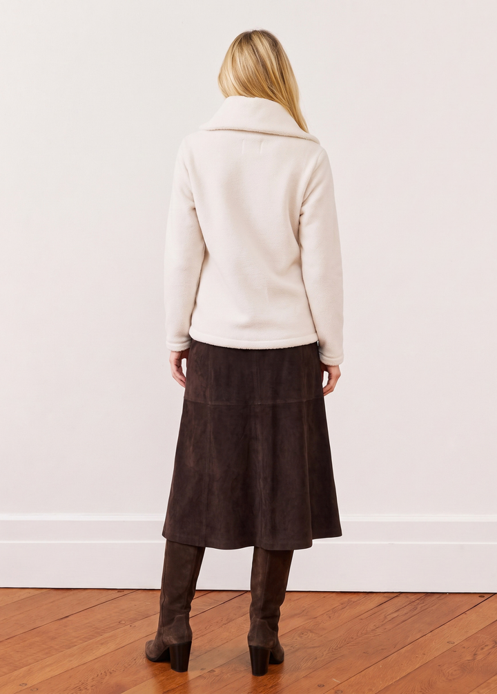 Griffith Pullover in Sherpa Fleece (Cream)