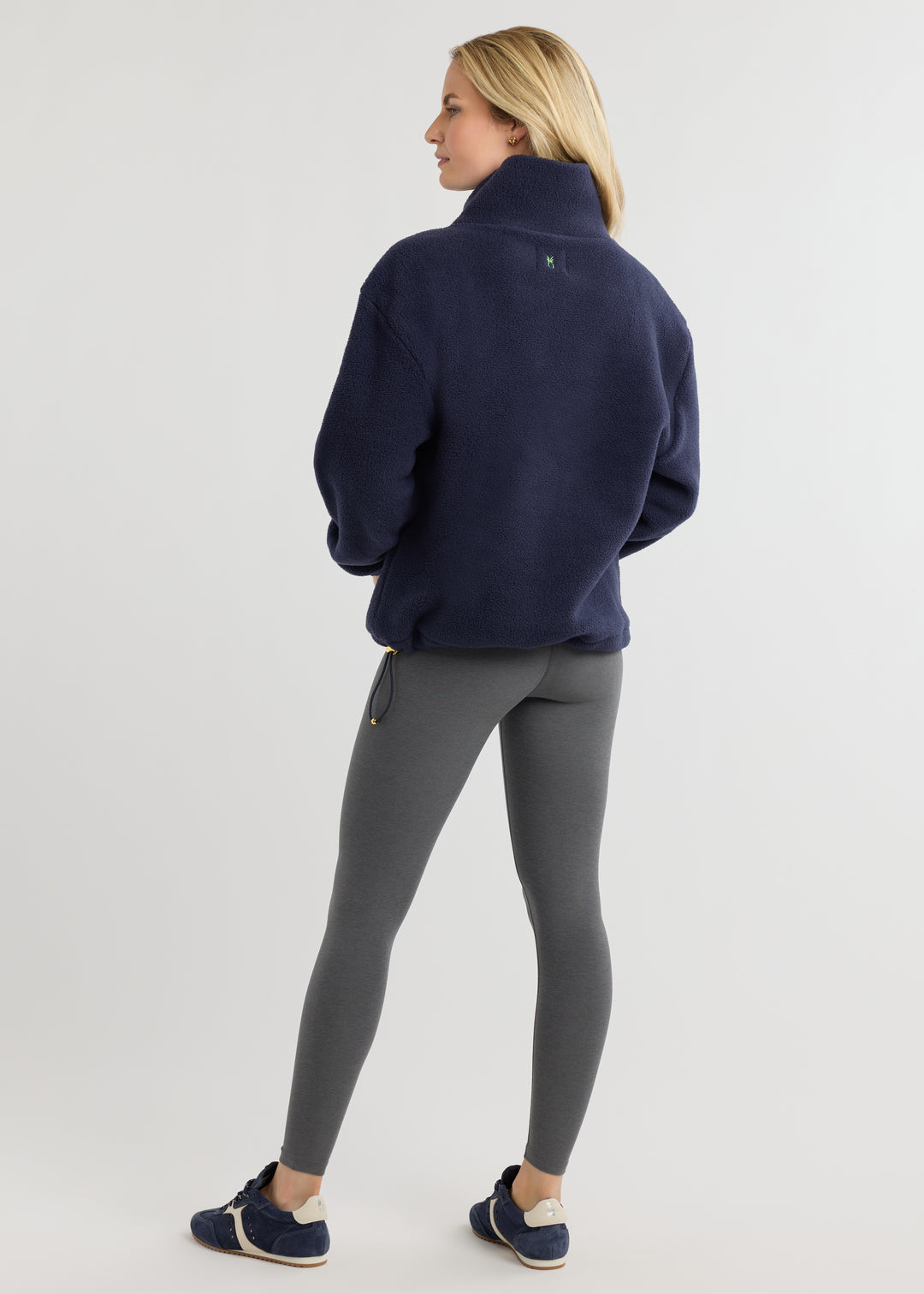 Hartley Pullover in Sherpa Fleece (Navy)