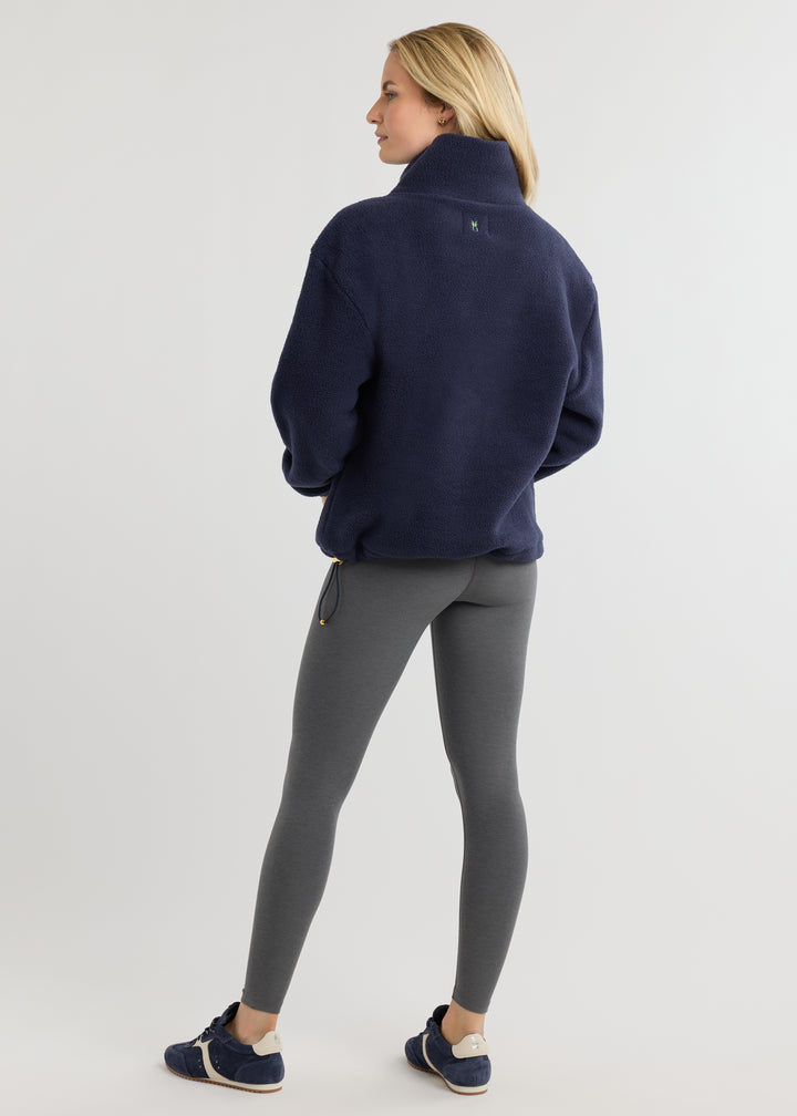 Hartley Pullover in Sherpa Fleece (Navy)