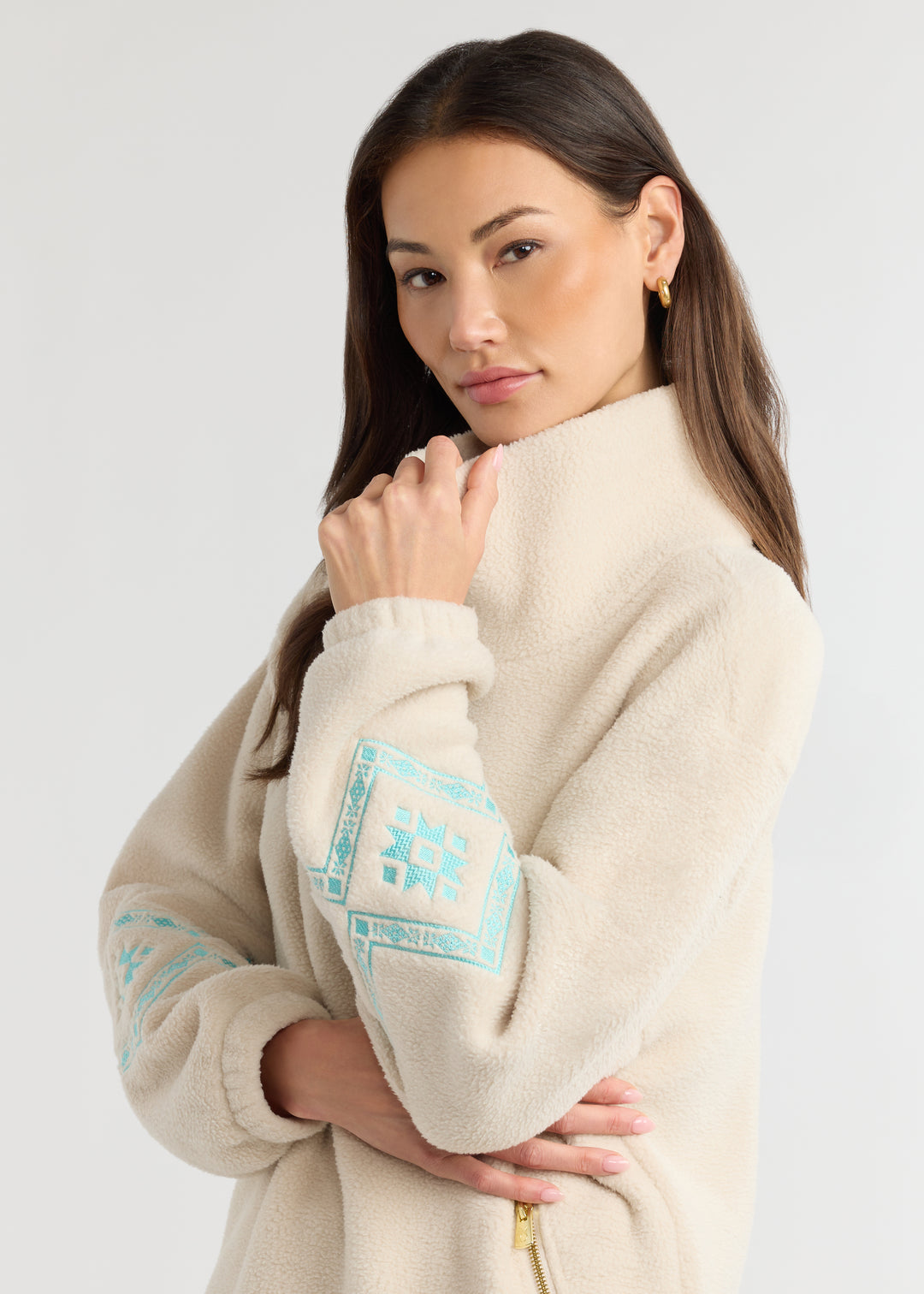 Hartley Pullover in Sherpa Fleece (Oatmeal)
