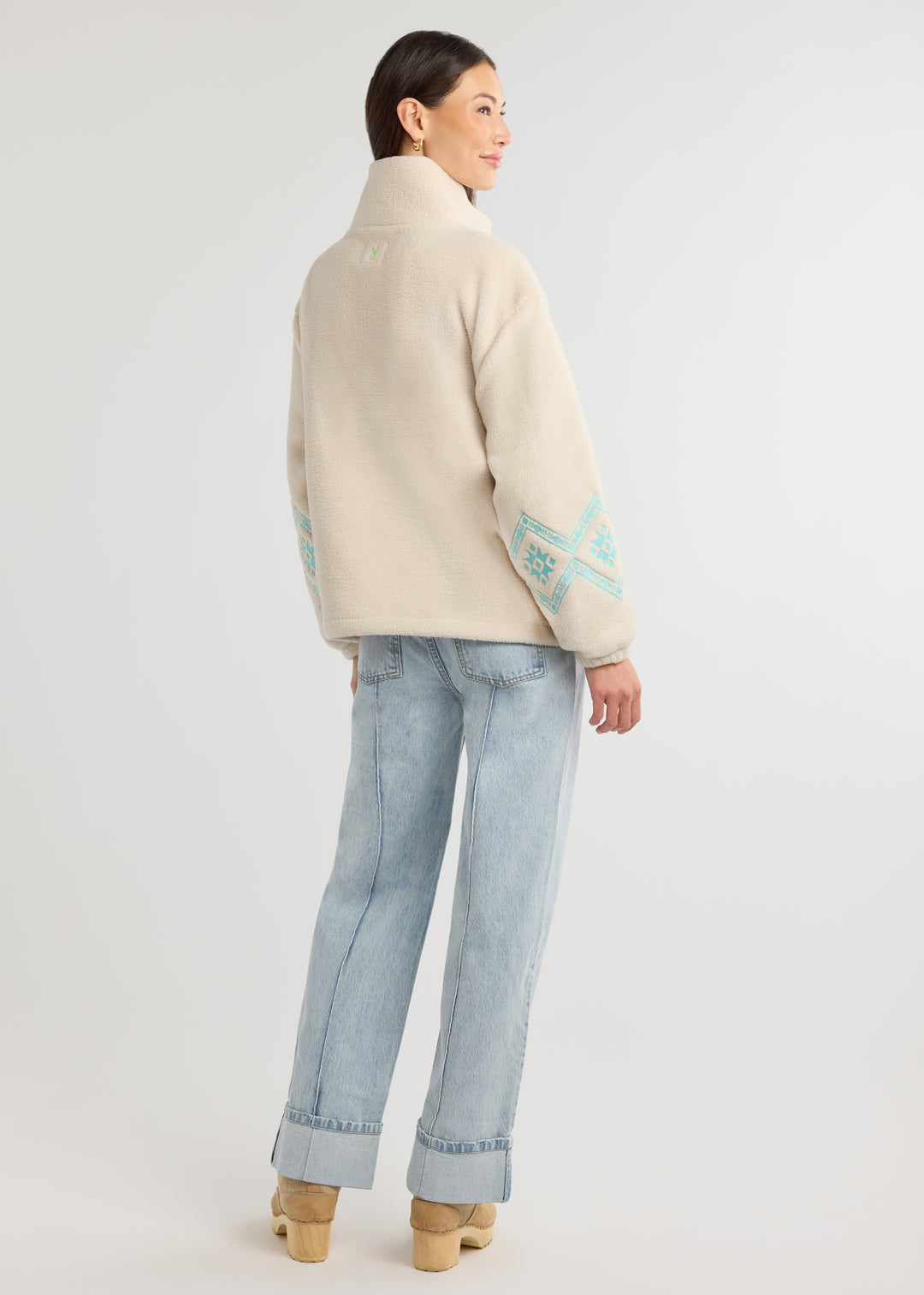 Hartley Pullover in Sherpa Fleece (Oatmeal)