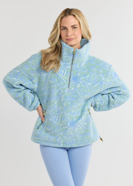 Hartley Pullover in Sherpa Fleece (Sageborn) – Dudley Stephens