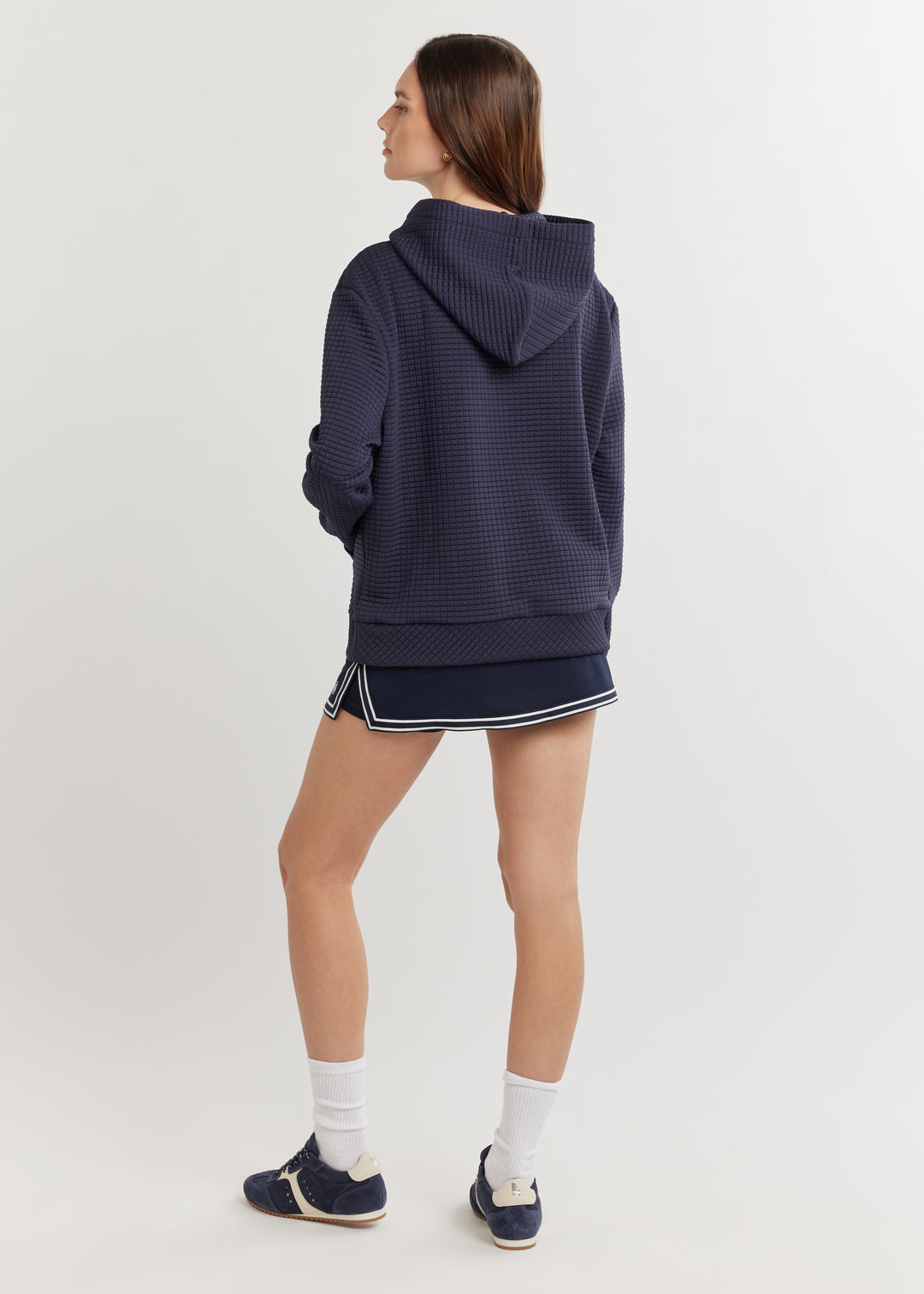 Hendrie Hoodie in Waffle (Navy)