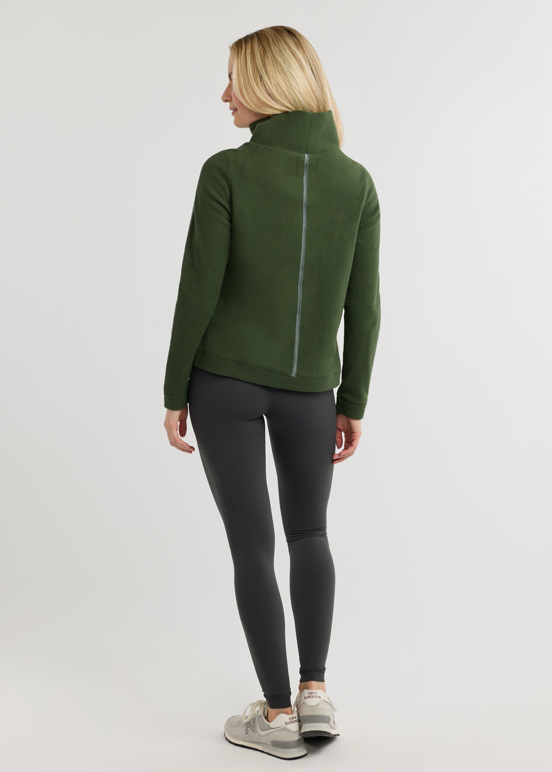 Heyward Turtleneck in Vello Fleece (Spruce)