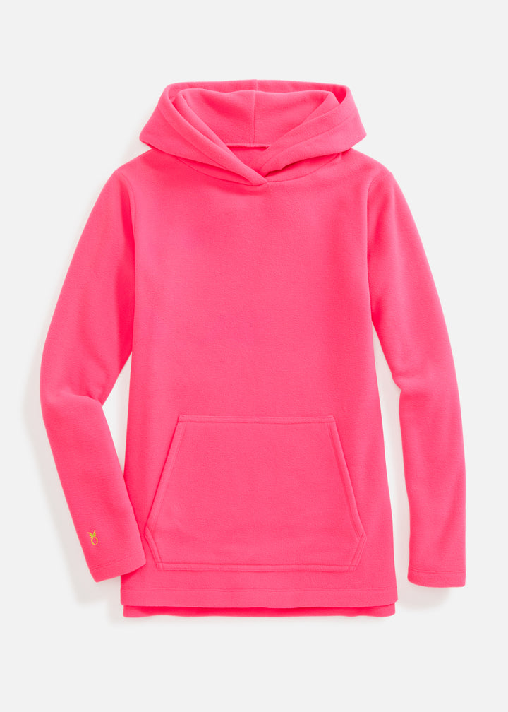 Highland Hoodie in Vello Fleece (Neon Pink)
