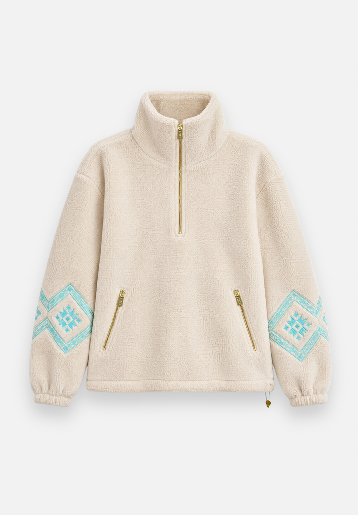 Hartley Pullover in Sherpa Fleece (Oatmeal)
