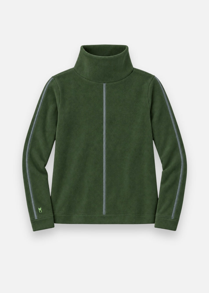 Heyward Turtleneck in Vello Fleece (Spruce)