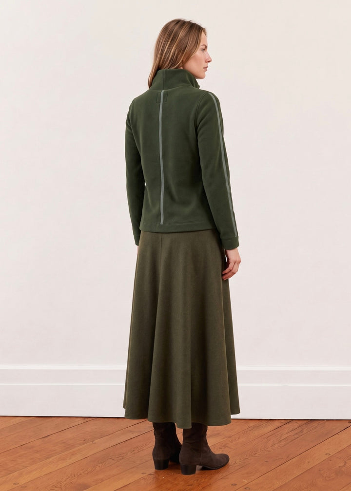 Heyward Turtleneck in Vello Fleece (Spruce)