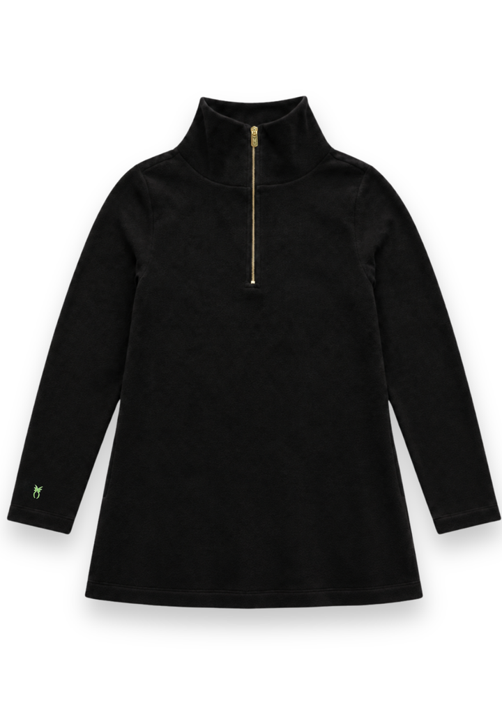 Hudson Pullover in Vello Fleece (Black)