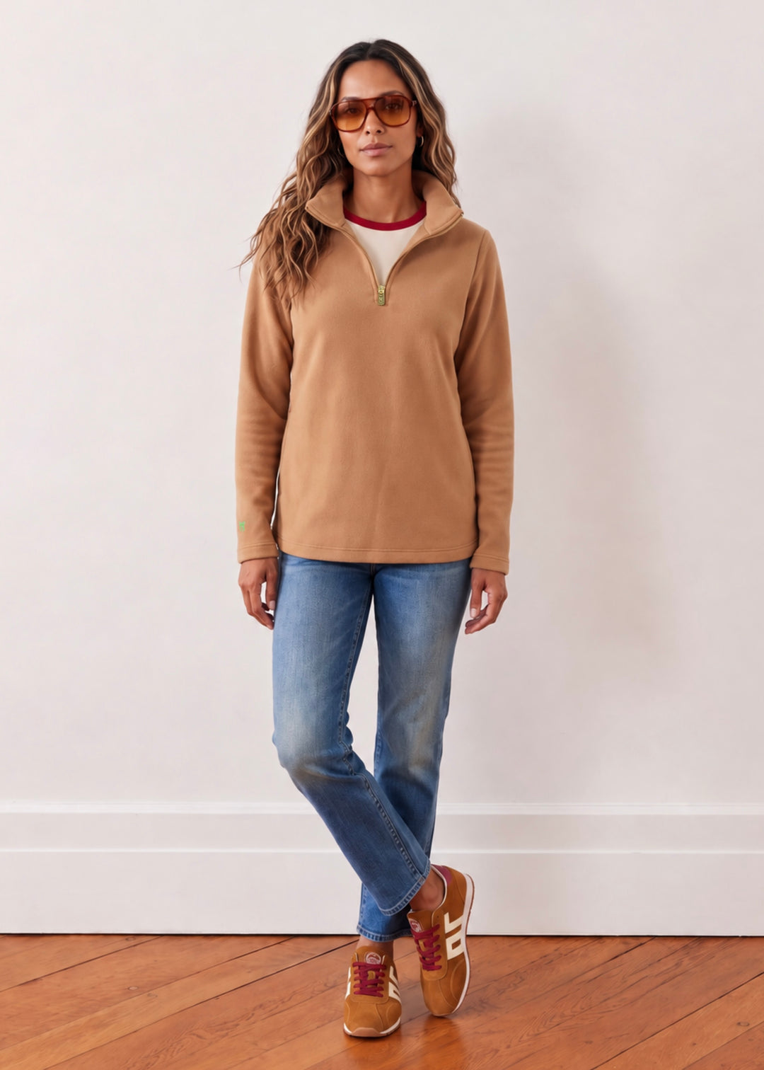 Hudson Pullover in Vello Fleece (Camel)