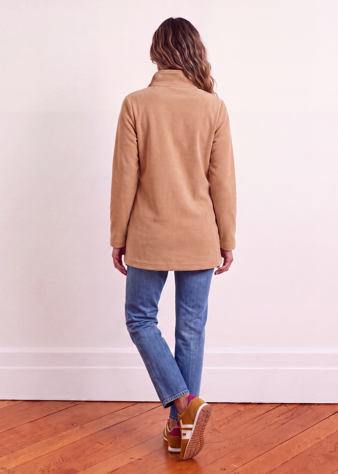 Hudson Pullover in Vello Fleece (Camel)