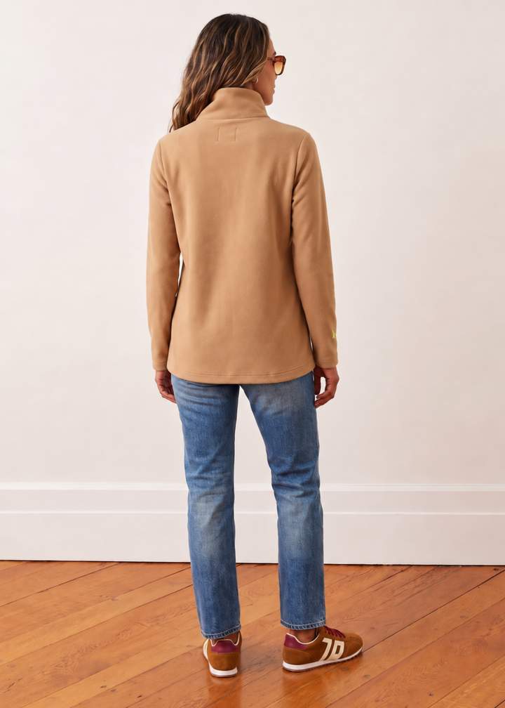 Hudson Pullover in Vello Fleece (Camel)