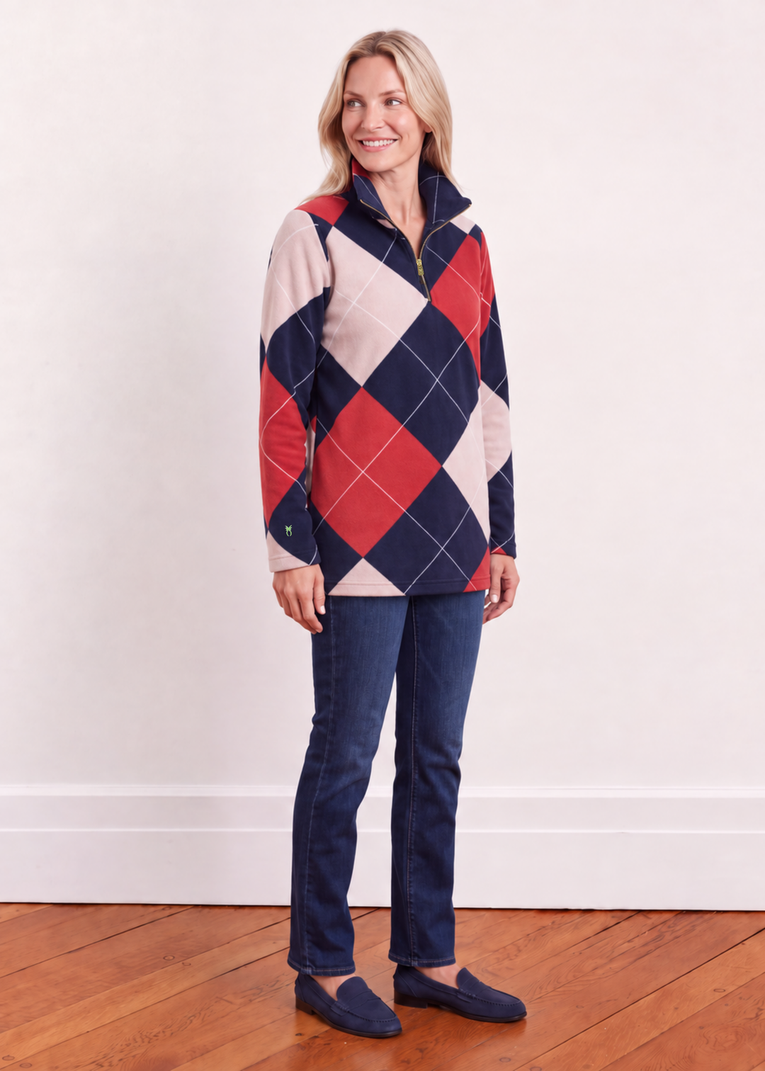 Hudson Pullover in Vello Fleece (Oversized Plaid)