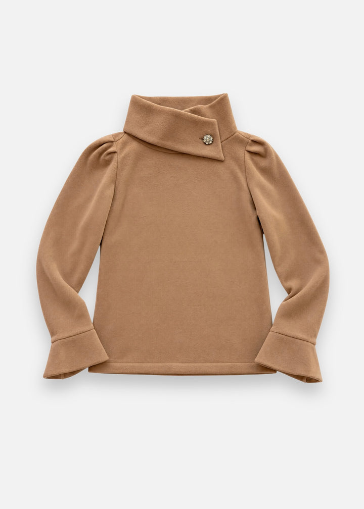 Josie Top in Vello Fleece (Camel)
