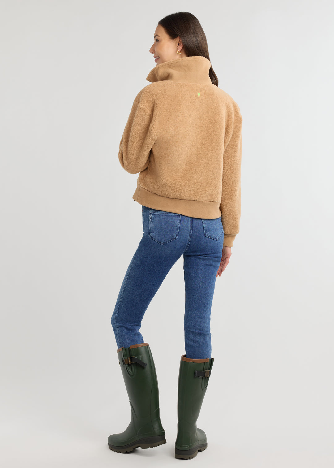 Kentfield Jacket in Sherpa Fleece (Camel)