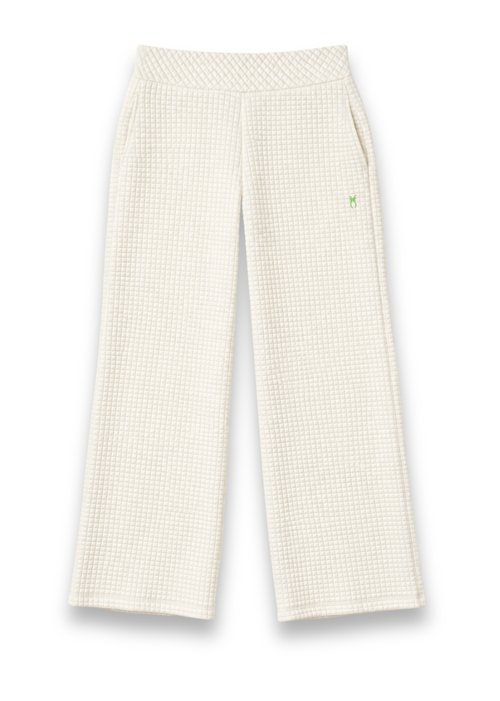 Katharine Pant in Waffle (Cream)