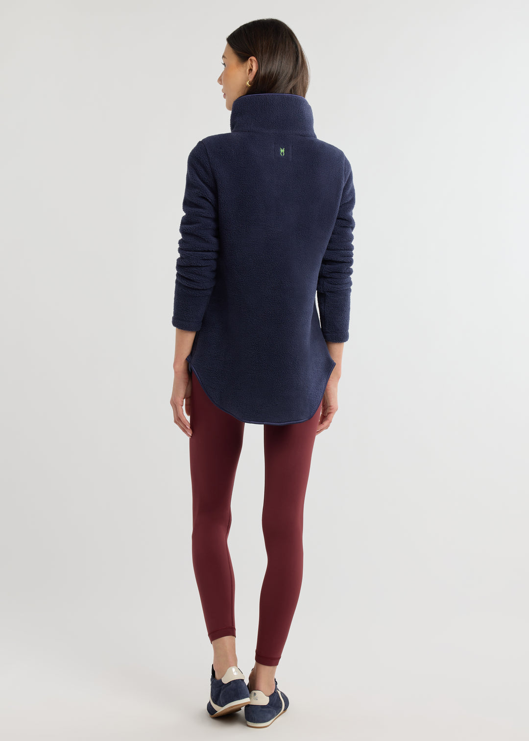 Laurel Pullover in Sherpa Fleece (Navy)