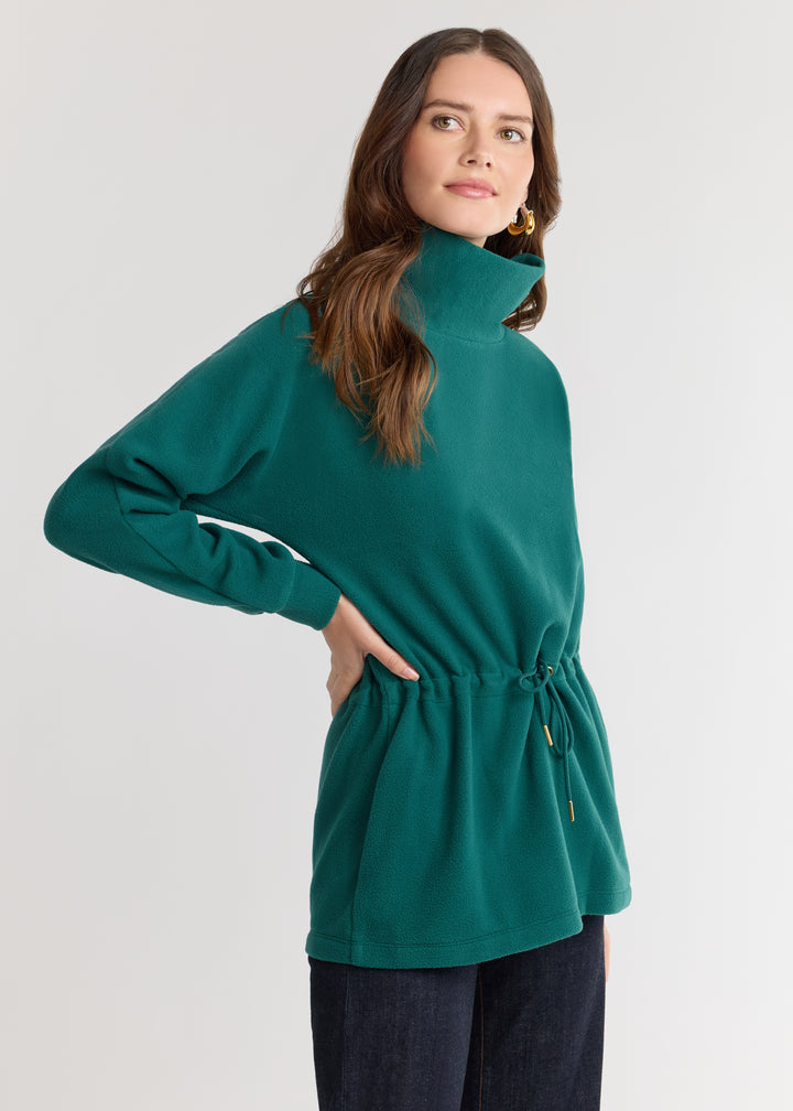Lena Tunic in Vello Fleece (Woodland Green)