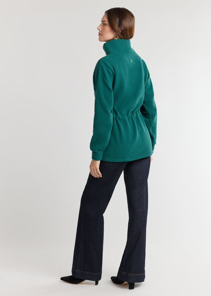 Lena Tunic in Vello Fleece (Woodland Green)