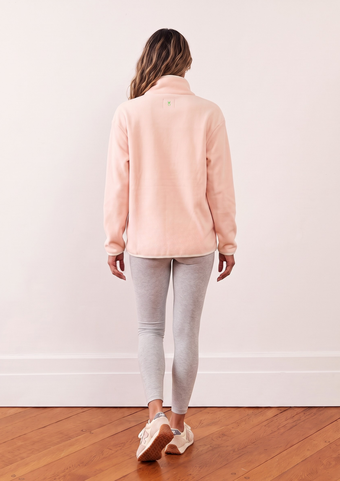 Leighton Pullover in Vello Fleece (Powder Blush)