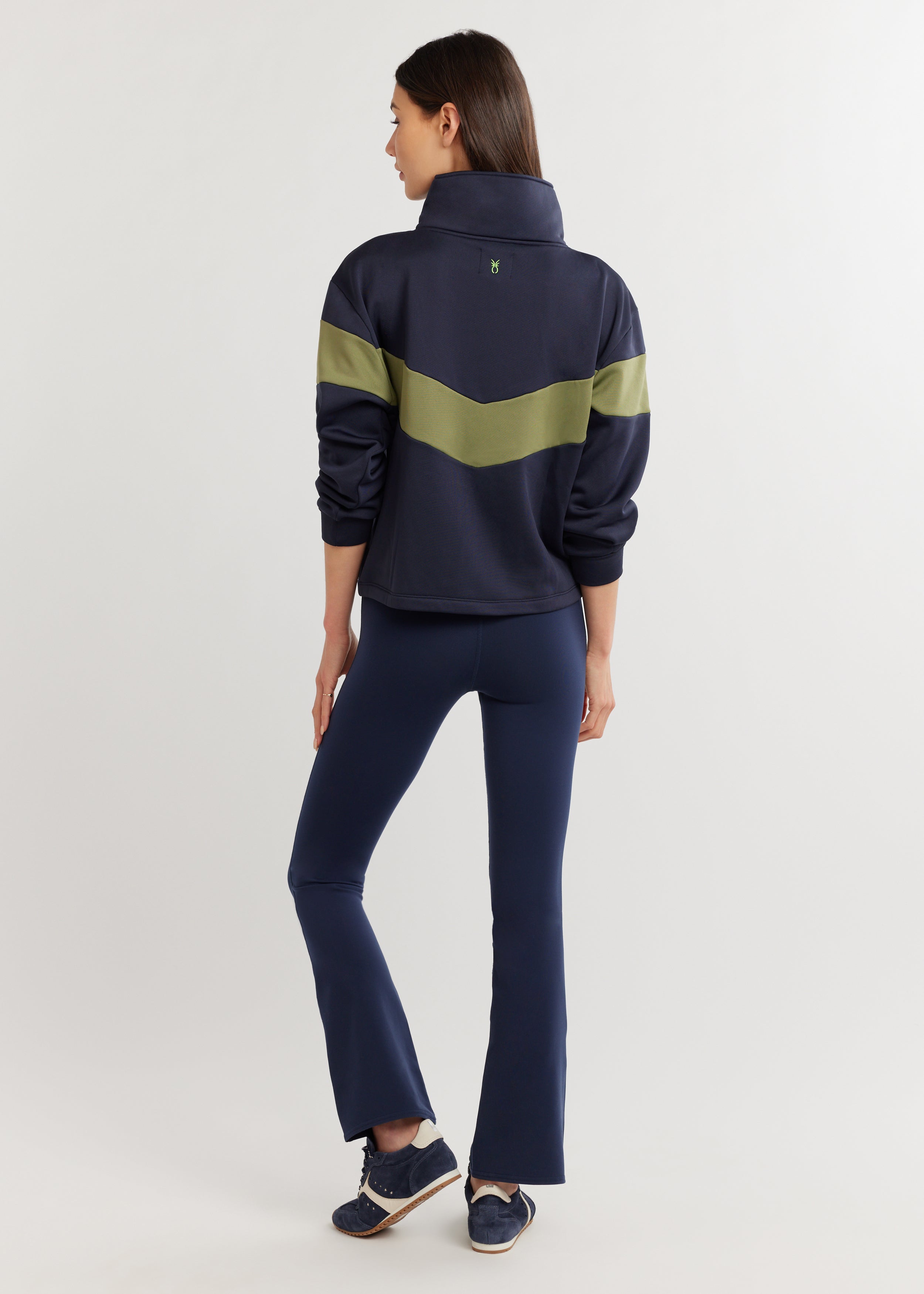 Madeline Pullover in Power Stretch (Navy/Army Green) – Dudley Stephens