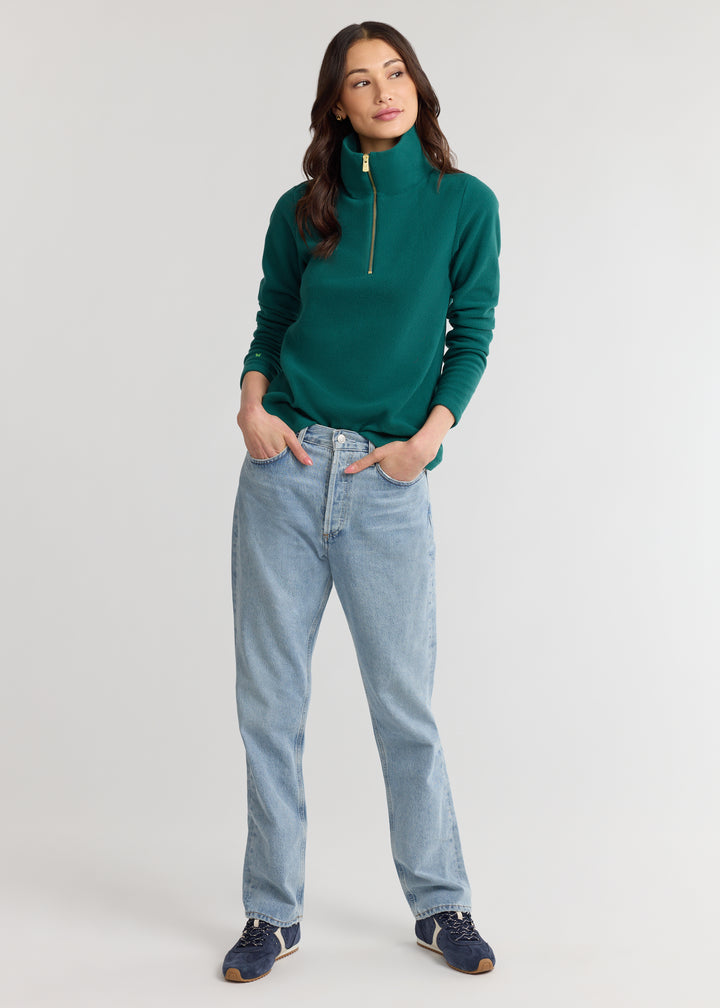 Manchester Pullover in Vello Fleece (Woodland Green)