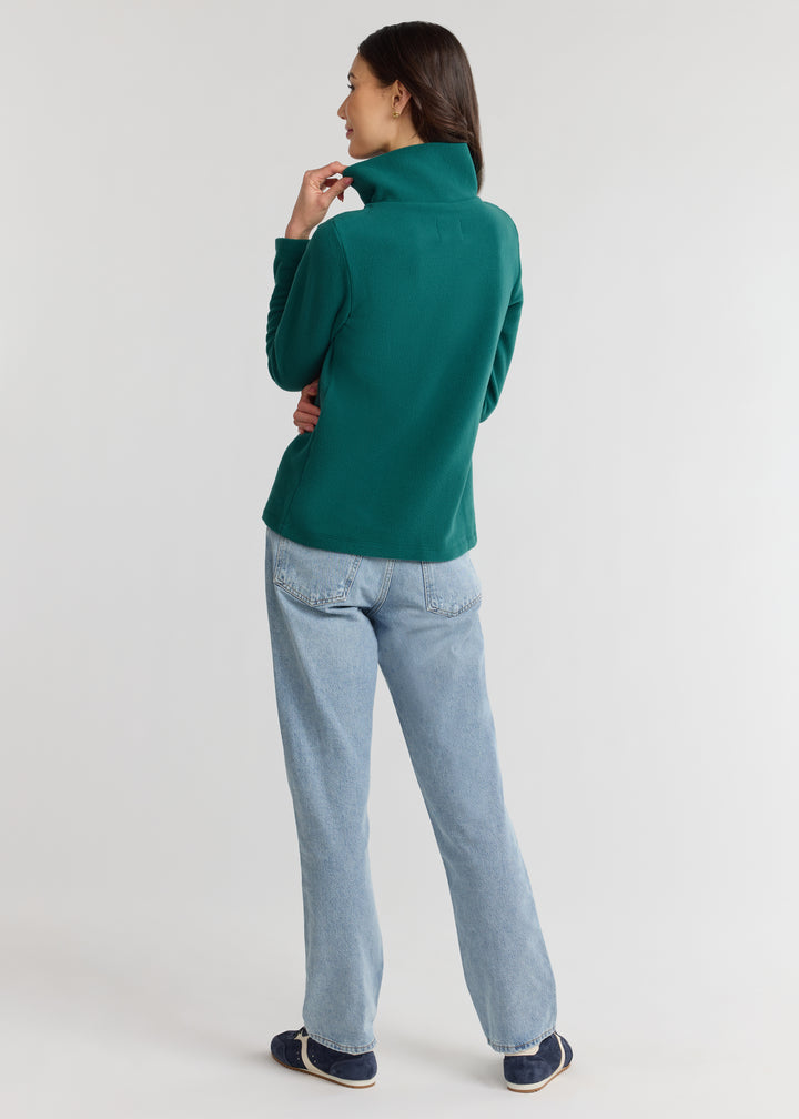Manchester Pullover in Vello Fleece (Woodland Green)
